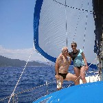 Фото: Греция. Яхта Пепелац. Залив Фокианос - Леонидио. Парус.