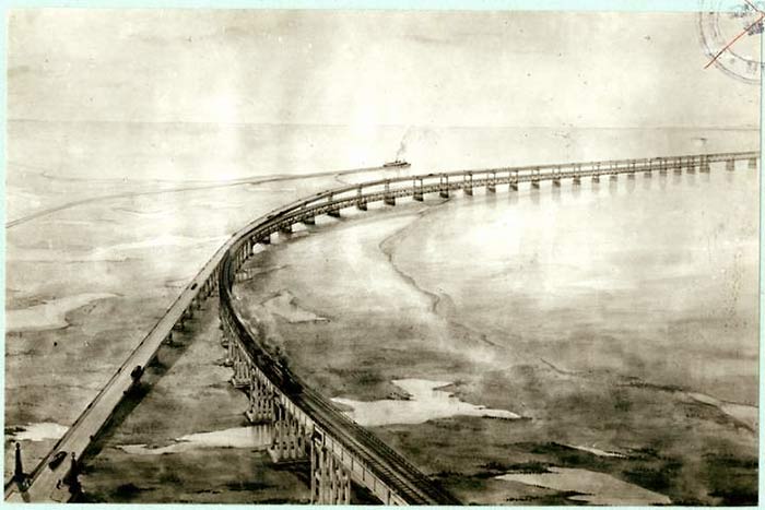 Керченский пролив. Проект моста 1949 г.